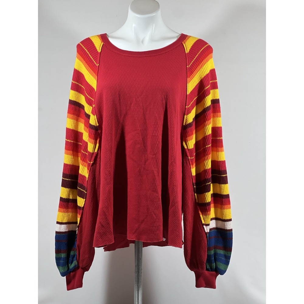 Free People We The Free‎ Cropped Striped Sweater Small Boho